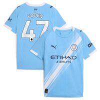 Manchester City PUMA Home Shirt 2025-26 - Kids with Foden 47 printing