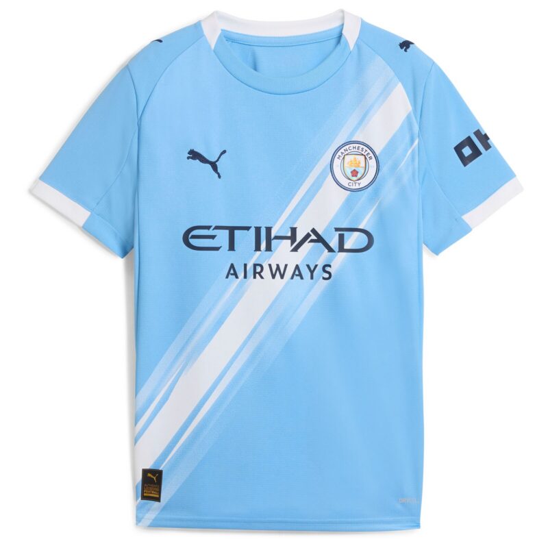 Manchester City PUMA Home Shirt 2025-26 - Kids with Foden 47 printing