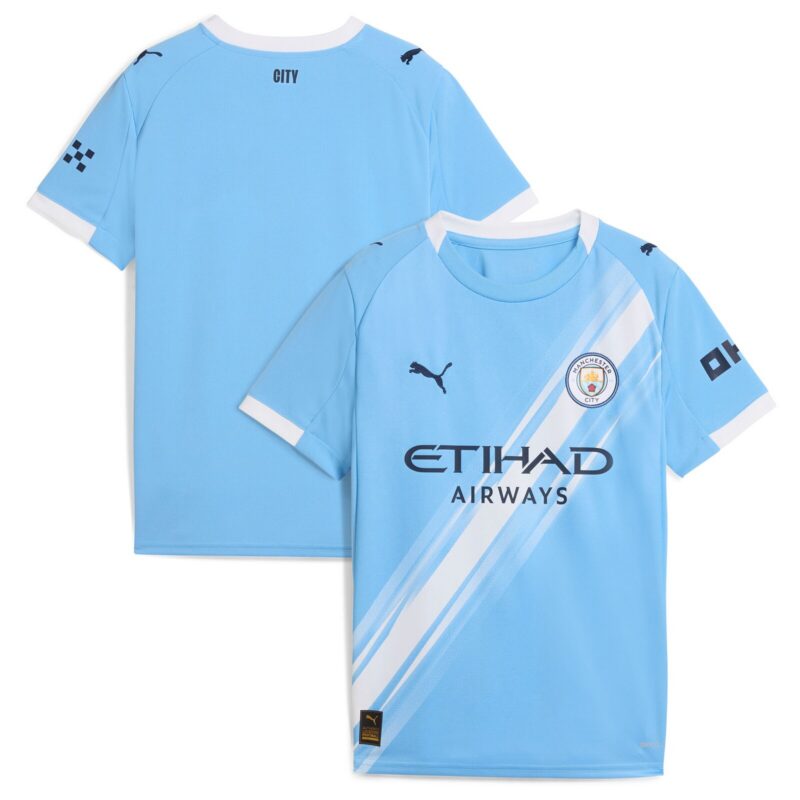 Manchester City PUMA Home Replica Shirt 2025-26 - Kids