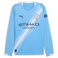 Manchester City PUMA Home Shirt 2025-26 - Long Sleeve with Foden 47 printing
