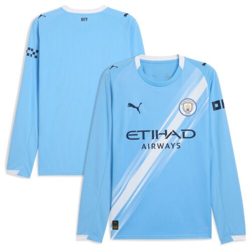 Manchester City PUMA Home Shirt 2025-26 - Long Sleeve