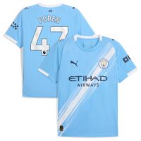 Manchester City PUMA Home Shirt 2025-26 with Foden 47 printing