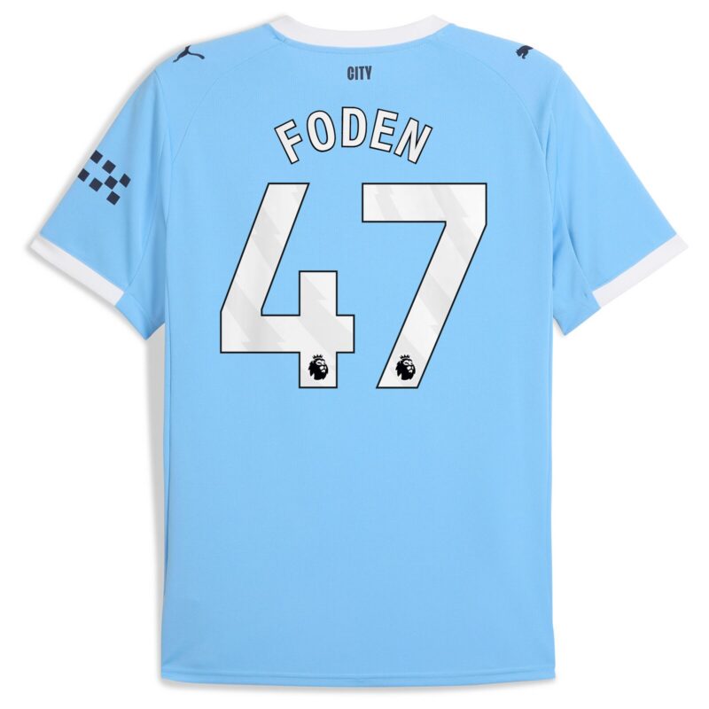 Manchester City PUMA Home Shirt 2025-26 with Foden 47 printing