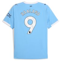 A2B image: manchester-city-puma-home-shirt-2025-26-with-haaland-9-printing Manchester City PUMA Home Shirt 2025-26 with Haaland 9 printing