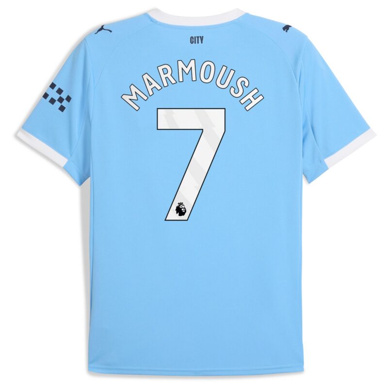 A2B image: manchester-city-puma-home-shirt-2025-26-with-marmoush-7-printing Manchester City PUMA Home Shirt 2025-26 with Marmoush 7 printing