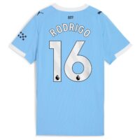 Manchester City PUMA Home Shirt 2025-26 - Womens with Rodrigo 16 printing
