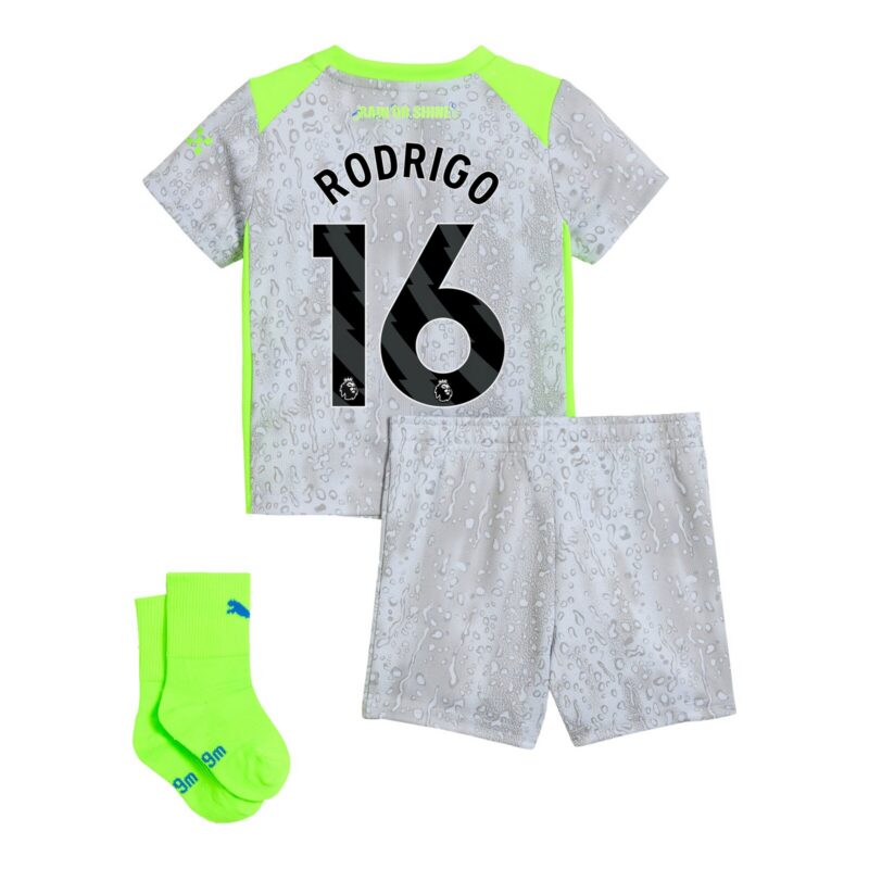 Manchester City PUMA Third Babykit 2025-26 with Rodrigo 16 printing