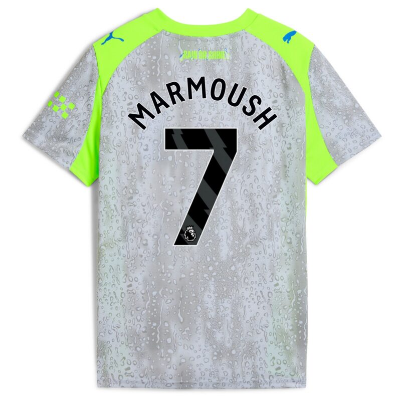 Manchester City PUMA Third Shirt 2025-26 - Kids with Marmoush 7 printing