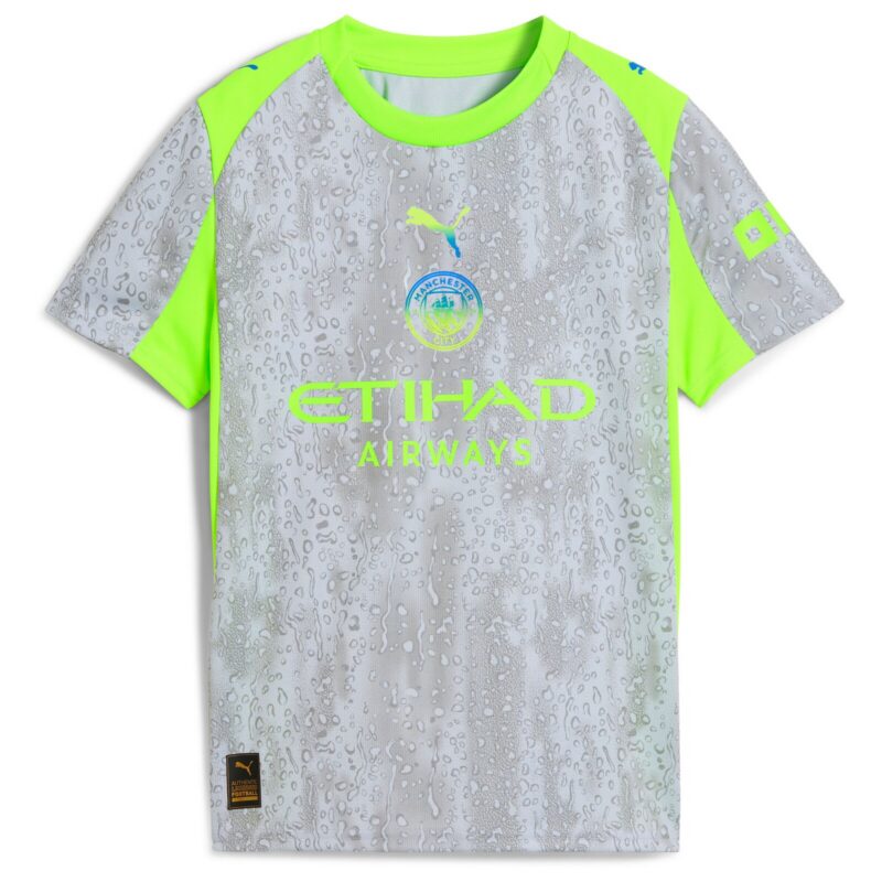 Manchester City PUMA Third Shirt 2025-26 - Kids with Rodrigo 16 printing