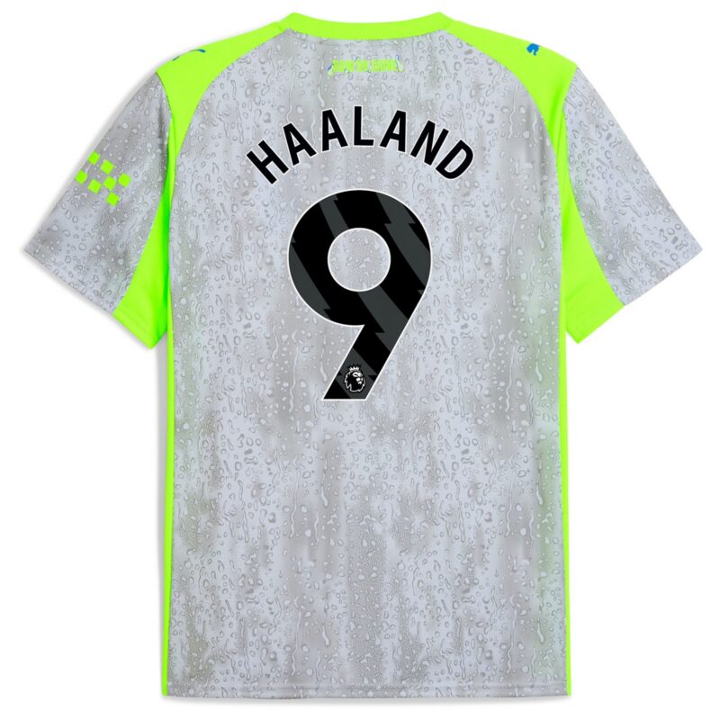 A2B image: manchester-city-puma-third-shirt-2025-26-with-haaland-9-printing Manchester City PUMA Third Shirt 2025-26 with Haaland 9 printing