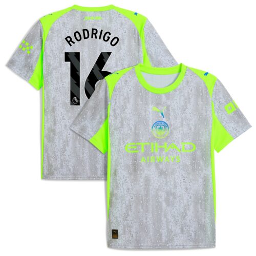 Manchester City PUMA Third Shirt 2025-26 with Rodrigo 16 printing