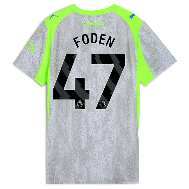 A2B image: manchester-city-puma-third-shirt-2025-26-womens-with-foden-47-printing Manchester City PUMA Third Shirt 2025-26 - Womens with Foden 47 printing