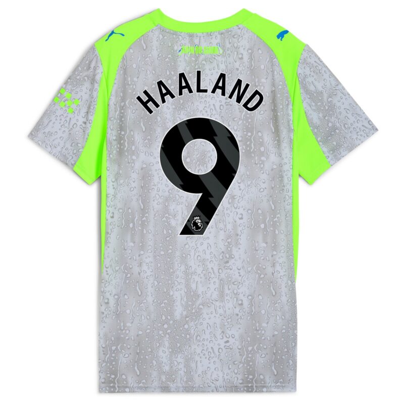 Manchester City PUMA Third Shirt 2025-26 - Womens with Haaland 9 printing