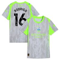 Manchester City PUMA Third Shirt 2025-26 - Womens with Rodrigo 16 printing