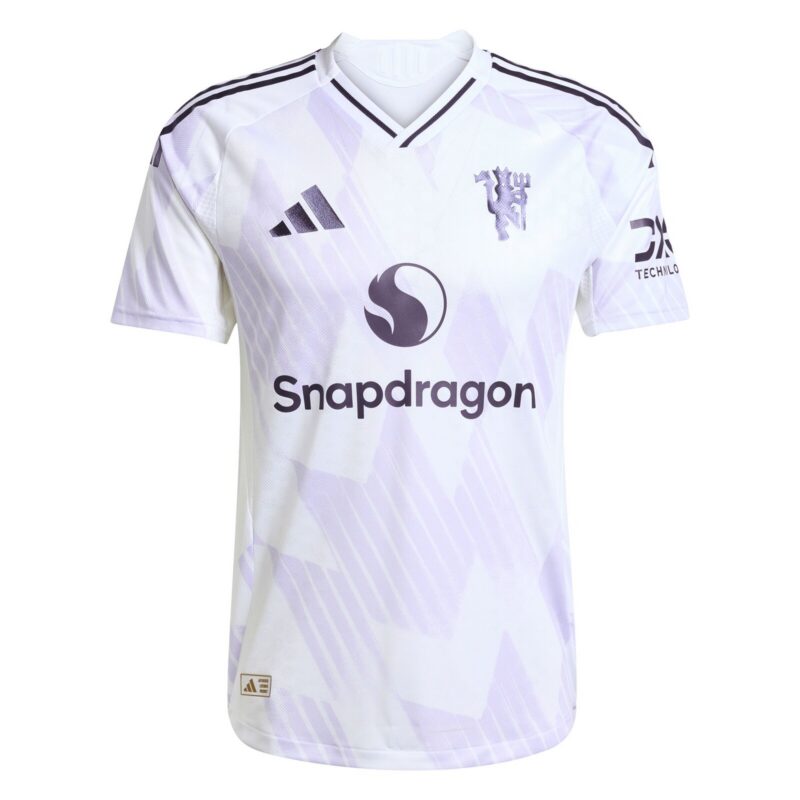 Manchester United adidas Away Authentic Shirt 2025-26 with Šeško 30 printing