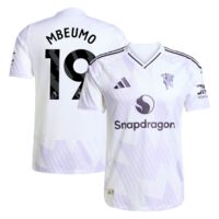 Manchester United adidas Away Authentic Shirt 2025-26 with Mbeumo 19 printing