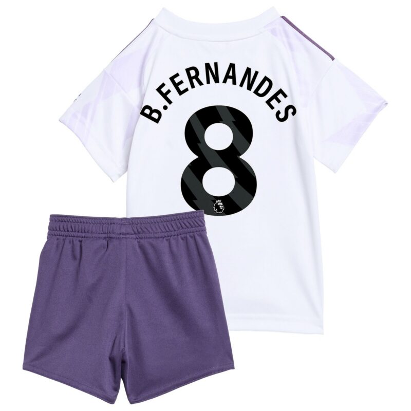 Manchester United adidas Away Babykit 2025-26 with B. Fernandes 8 printing