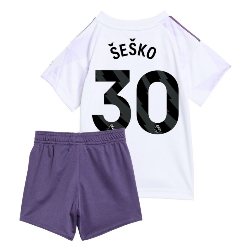 A2B image: manchester-united-adidas-away-babykit-2025-26-with-sesko-30-printing Manchester United adidas Away Babykit 2025-26 with Šeško 30 printing