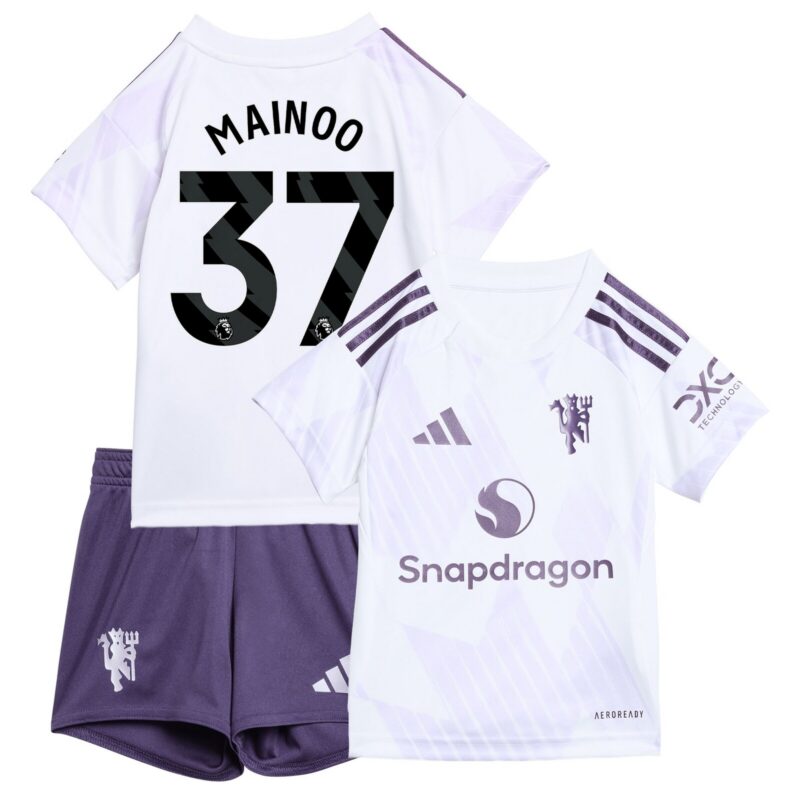 A2B image: manchester-united-adidas-away-babykit-2025-26-with-mainoo-37-printing Manchester United adidas Away Babykit 2025-26 with Mainoo 37 printing