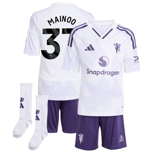 A2B image: manchester-united-adidas-away-minikit-2025-26-with-mainoo-37-printing Manchester United adidas Away Minikit 2025-26 with Mainoo 37 printing