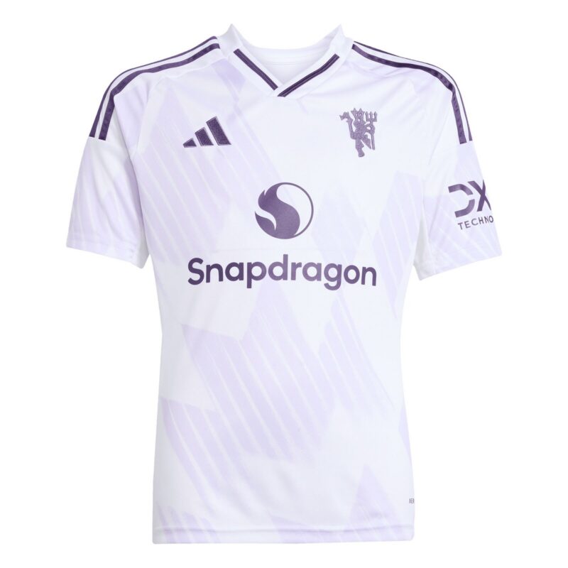 Manchester United adidas Away Shirt 2025-26 - Kids with Šeško 30 printing