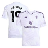 Manchester United adidas Away Shirt 2025-26 - Kids with Mbeumo 19 printing