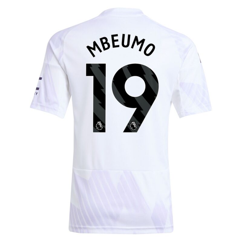 Manchester United adidas Away Shirt 2025-26 - Kids with Mbeumo 19 printing