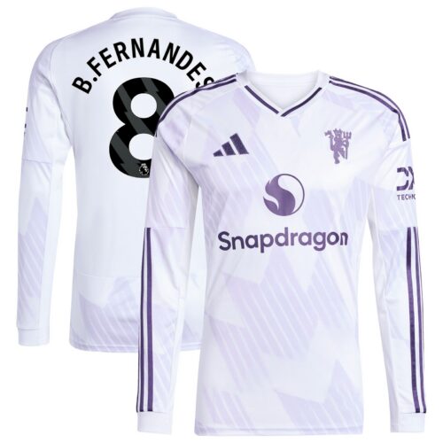 A2B image: manchester-united-adidas-away-shirt-2025-26-long-sleeve-with-b-fernandes-8-printing Manchester United adidas Away Shirt 2025-26 - Long sleeve with B. Fernandes 8 printing