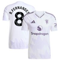 Manchester United adidas Away Shirt 2025-26 with B. Fernandes 8 printing