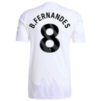 Manchester United adidas Away Shirt 2025-26 with B. Fernandes 8 printing