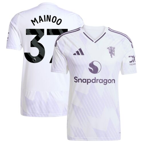 A2B image: manchester-united-adidas-away-shirt-2025-26-with-mainoo-37-printing Manchester United adidas Away Shirt 2025-26 with Mainoo 37 printing