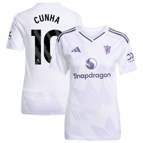 A2B image: manchester-united-adidas-away-shirt-2025-26-womens-with-cunha-10-printing Manchester United adidas Away Shirt 2025-26 - Womens with Cunha 10 printing