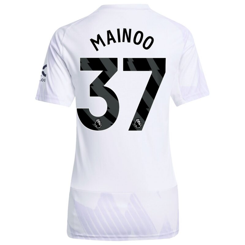 Manchester United adidas Away Shirt 2025-26 - Womens with Mainoo 37 printing