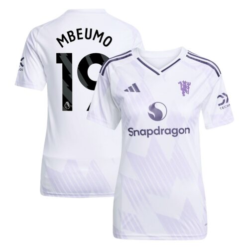 A2B image: manchester-united-adidas-away-shirt-2025-26-womens-with-mbeumo-19-printing Manchester United adidas Away Shirt 2025-26 - Womens with Mbeumo 19 printing