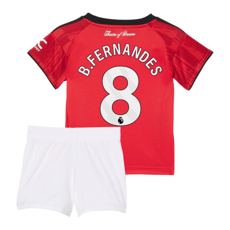 Manchester United adidas Home Babykit 2025-26 with B. Fernandes 8 printing