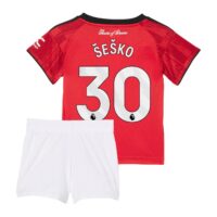 Manchester United adidas Home Babykit 2025-26 with Šeško 30 printing