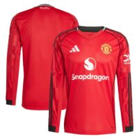 Manchester United adidas Home Replica Shirt 2025-26 - Long Sleeve
