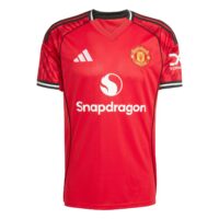 A2B image: manchester-united-adidas-home-shirt-2025-26-with-sesko-30-printing Manchester United adidas Home Shirt 2025-26 with Šeško 30 printing