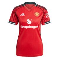 Manchester United adidas Home Shirt 2025-26 - Womens with Šeško 30 printing