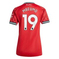 Manchester United adidas Home Shirt 2025-26 - Womens with Mbeumo 19 printing