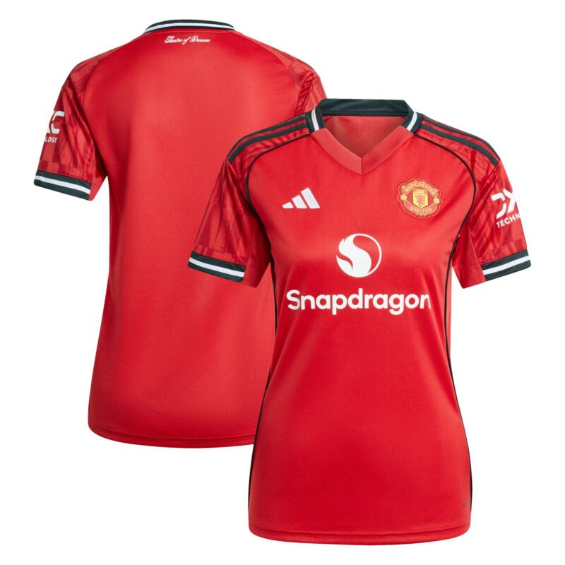 Manchester United adidas Home Replica Shirt 2025-26 - Womens