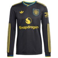 Manchester United adidas Third Authentic Shirt 2025-26 - Long sleeve with B. Fernandes 8 printing