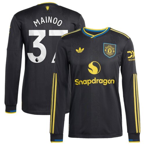 A2B image: manchester-united-adidas-third-authentic-shirt-2025-26-long-sleeve-with-mainoo-37-printing Manchester United adidas Third Authentic Shirt 2025-26 - Long sleeve with Mainoo 37 printing