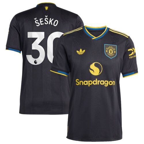 A2B image: manchester-united-adidas-third-authentic-shirt-2025-26-with-sesko-30-printing Manchester United adidas Third Authentic Shirt 2025-26 with Šeško 30 printing