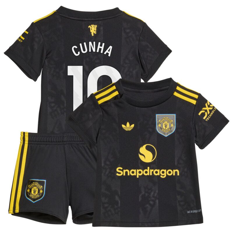 Manchester United adidas Third Babykit 2025-26 with Cunha 10 printing