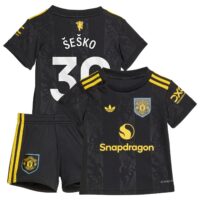 Manchester United adidas Third Babykit 2025-26 with Šeško 30 printing