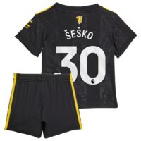 Manchester United adidas Third Babykit 2025-26 with Šeško 30 printing