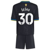 Manchester United adidas Third Minikit 2025-26 with Šeško 30 printing