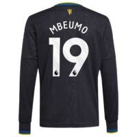 Manchester United adidas Third Shirt 2025-26 - Kids - Long Sleeve with Mbeumo 19 printing