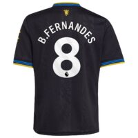 Manchester United adidas Third Shirt 2025-26 - Kids with B. Fernandes 8 printing